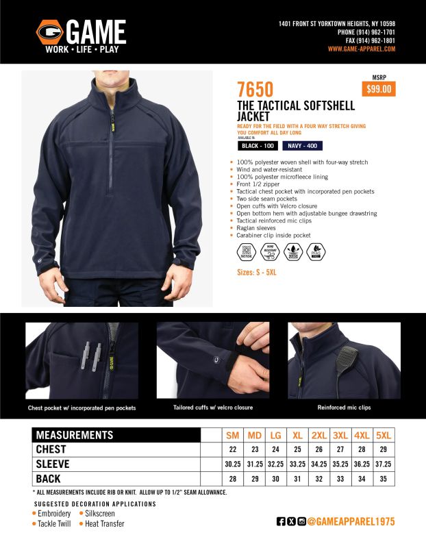 Game Tactical Softshell Jacket