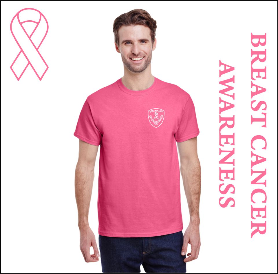 Franklin Fire Men's Breast Cancer Shirts
