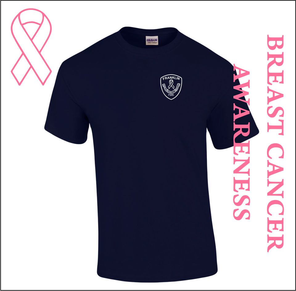 Franklin Fire Men's Breast Cancer Shirts