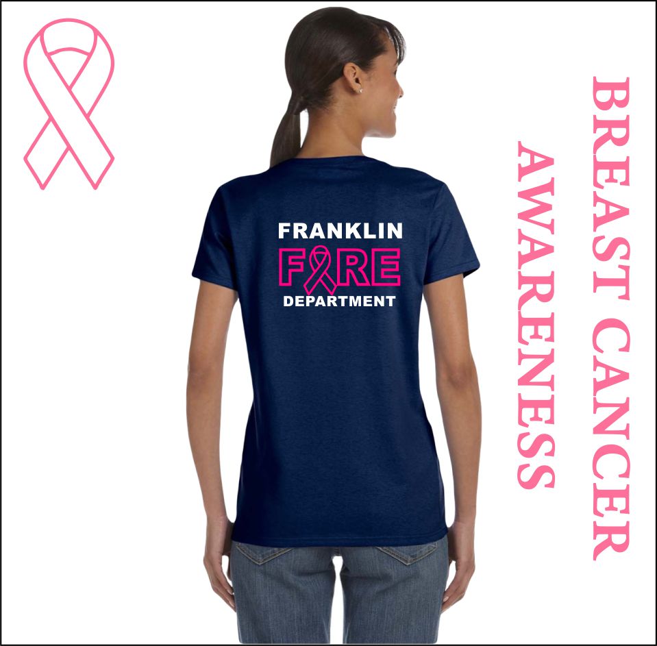 Franklin Fire Men's Breast Cancer Shirts