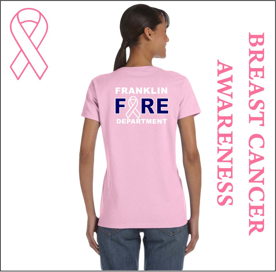 Franklin Fire Men's Breast Cancer Shirts