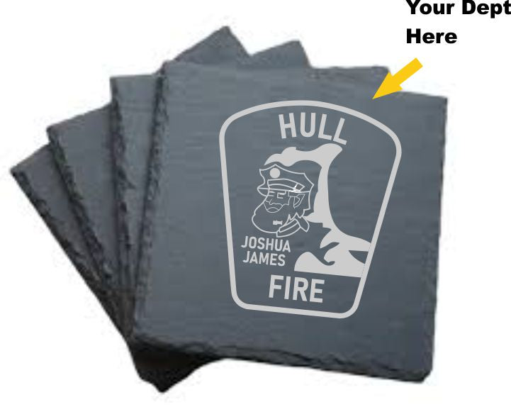 Slate Laser Engraved Coasters (Set or 4) 116