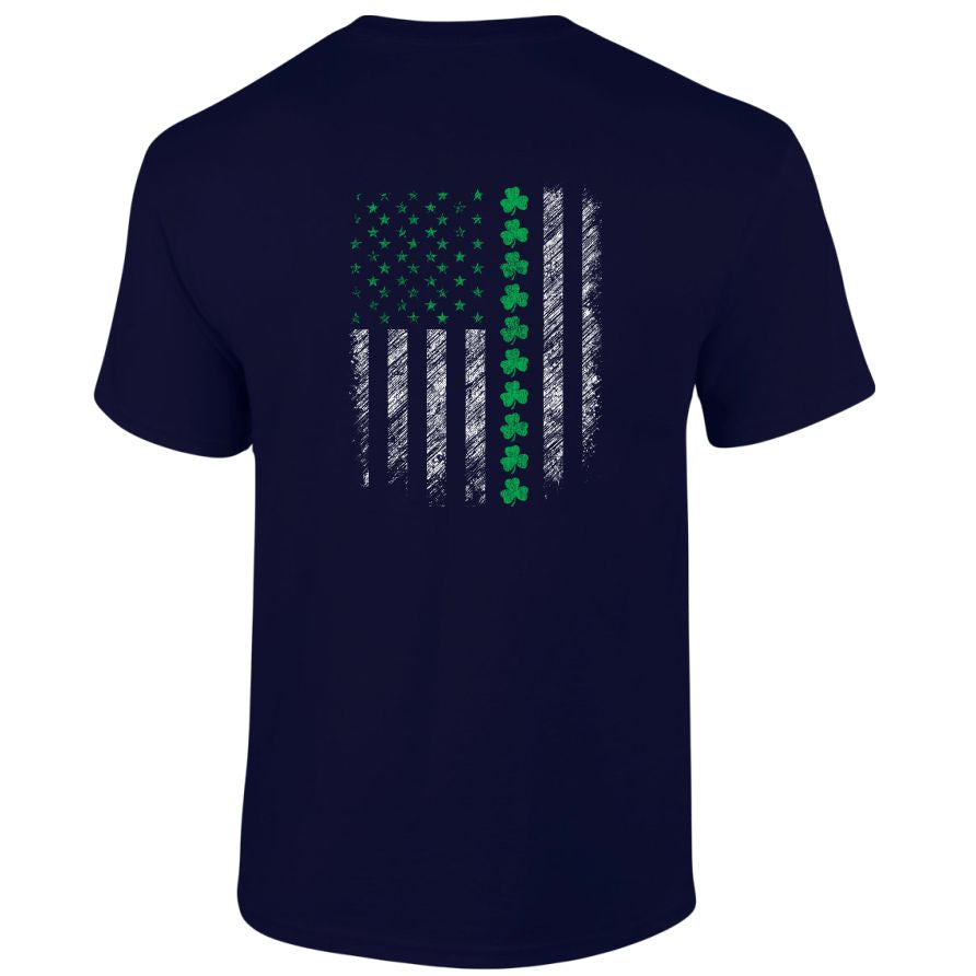 Custom Distressed Shamrock Flag T's & Hoodies