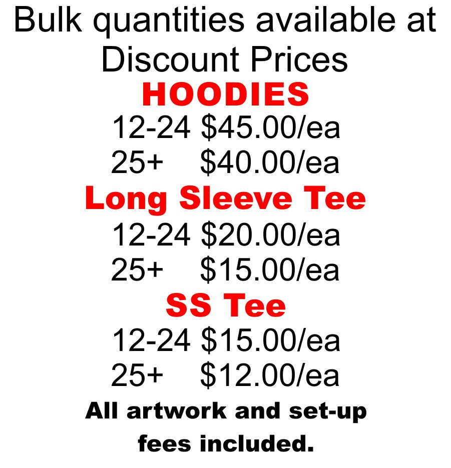 Custom Department Thin Red Line T's & Hoodies