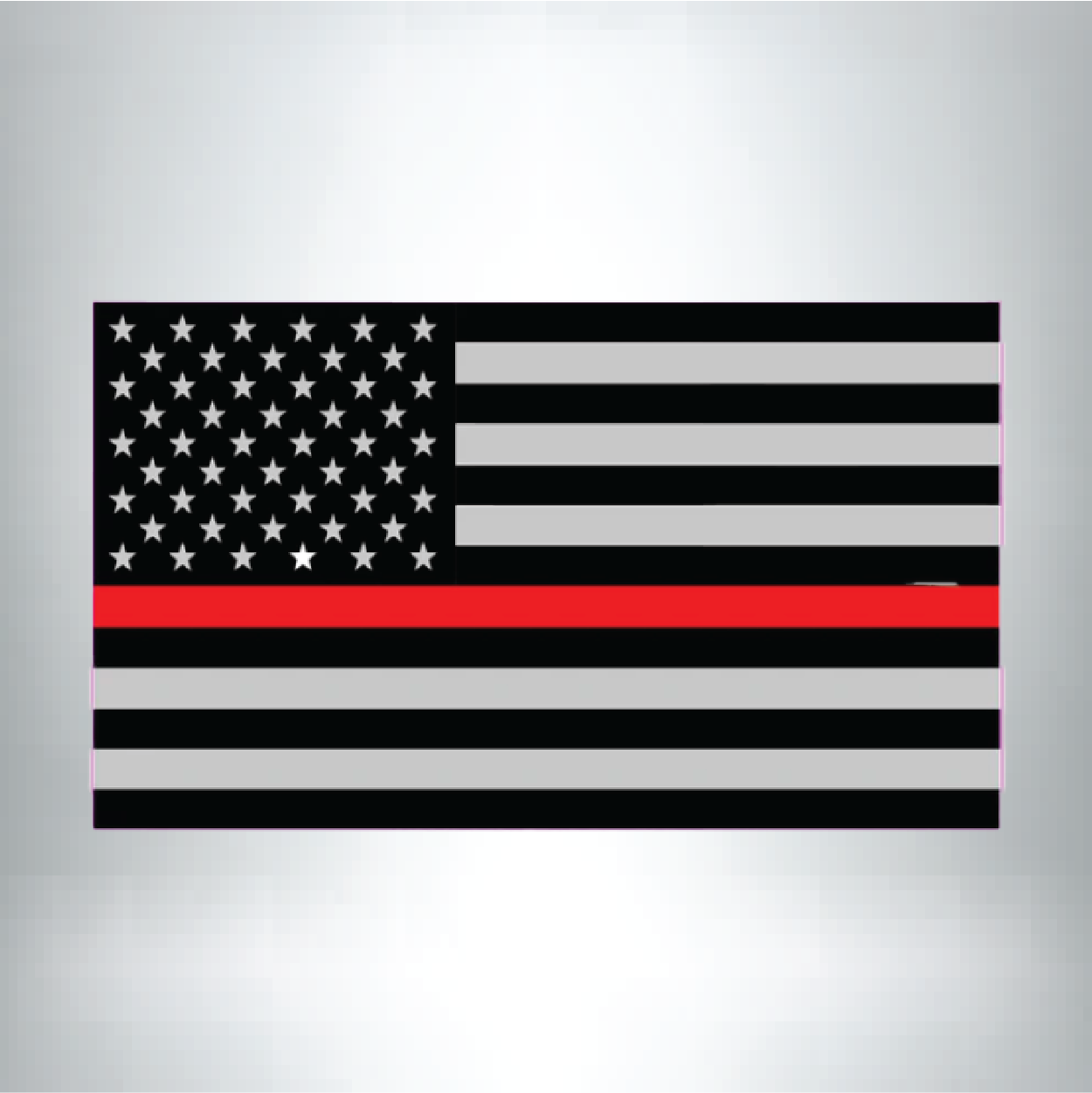 Thin Red Line Flag Decal