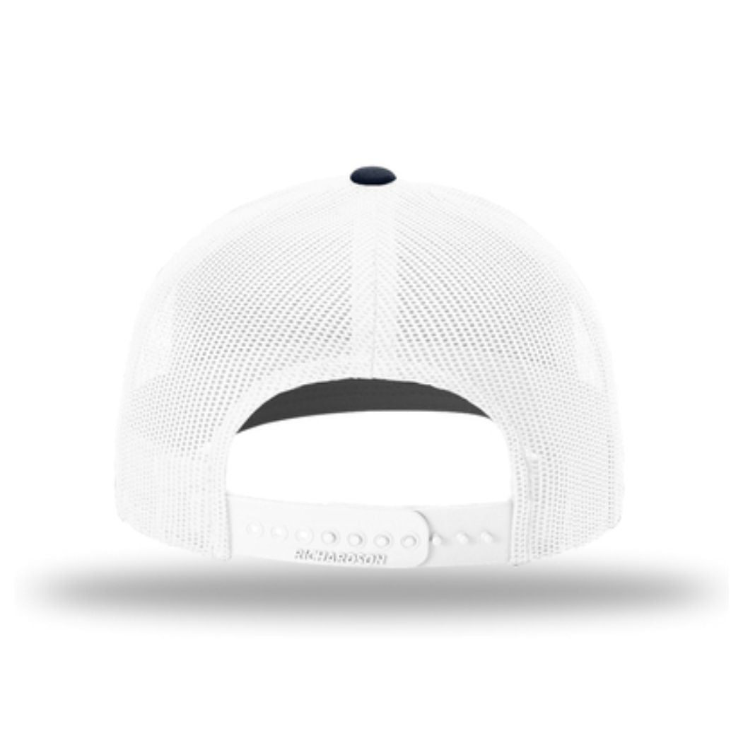 Custom Richardson 112 Department Snapback Hat (Navy/White)