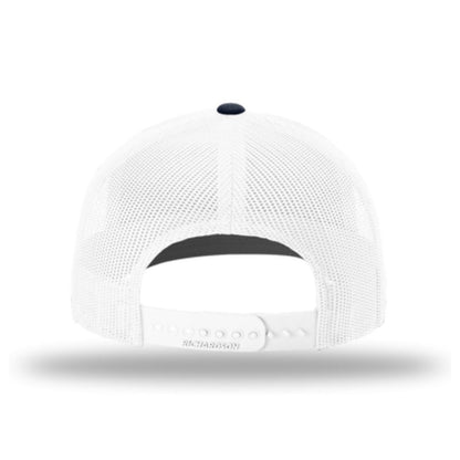 Custom Richardson 112 Department Snapback Hat (Navy/White)