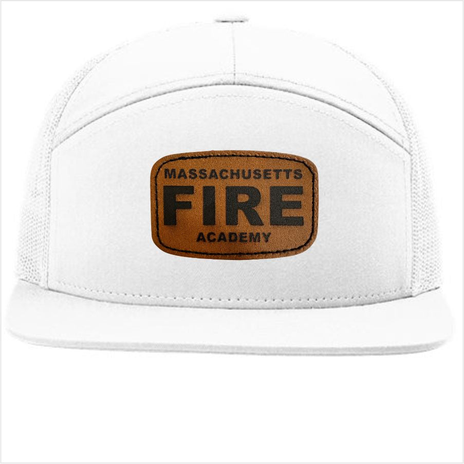7 Panel Leather Patch Trucker Hat