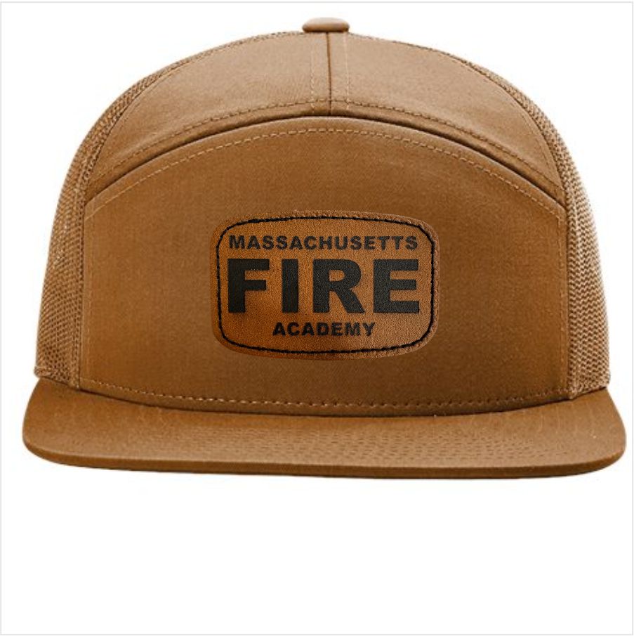 7 Panel Leather Patch Trucker Hat