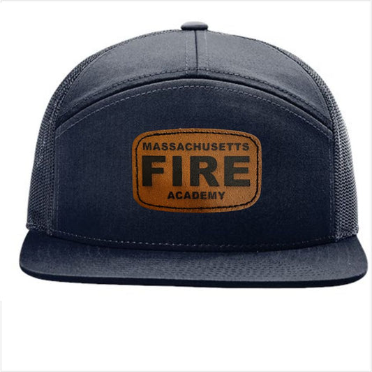 7 Panel Leather Patch Trucker Hat