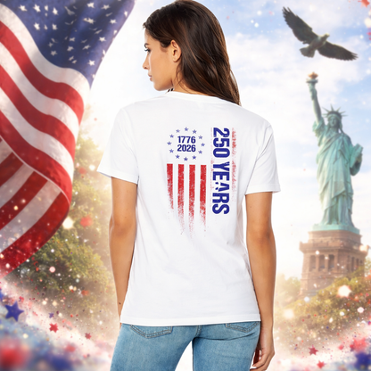 Ladies Bella DISTRESSED V-Neck