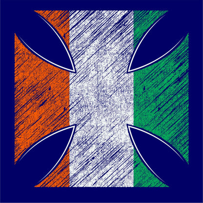 Distressed Maltese Cross