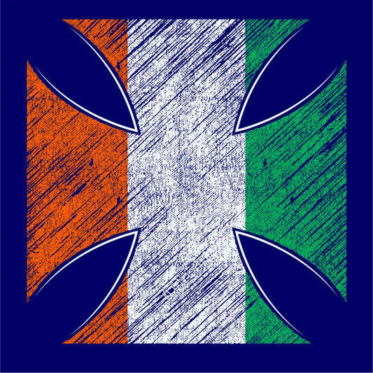 Distressed Maltese Cross