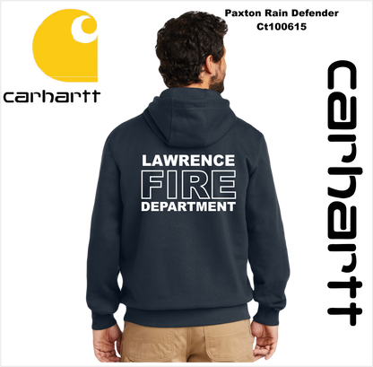 Lawrence Fire Carhartt Paxton Rain Defender Heavy Hooded Sweatshirt 100615