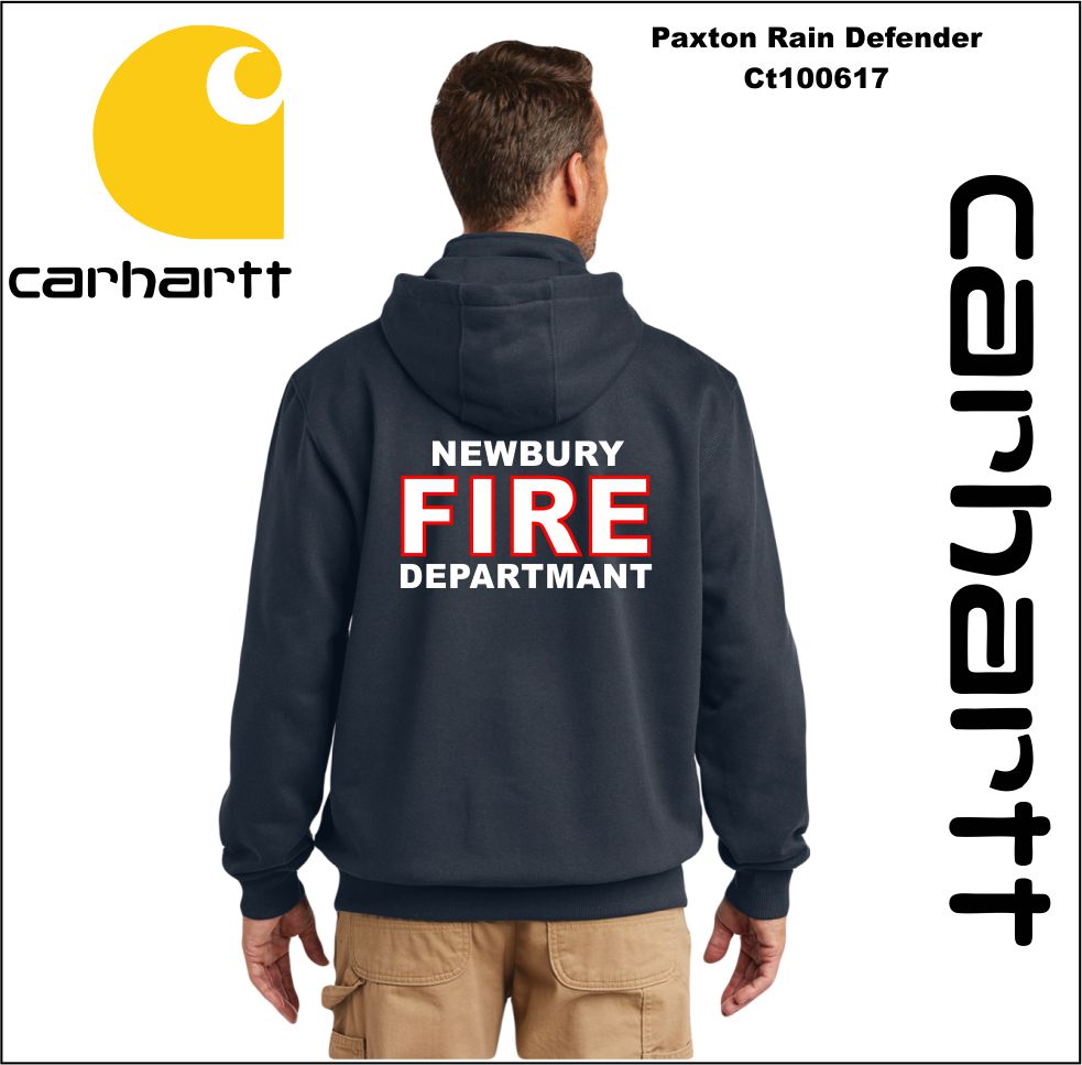 Newbury Fire Carhartt Rain Defender 1/4 Zip Hoodie