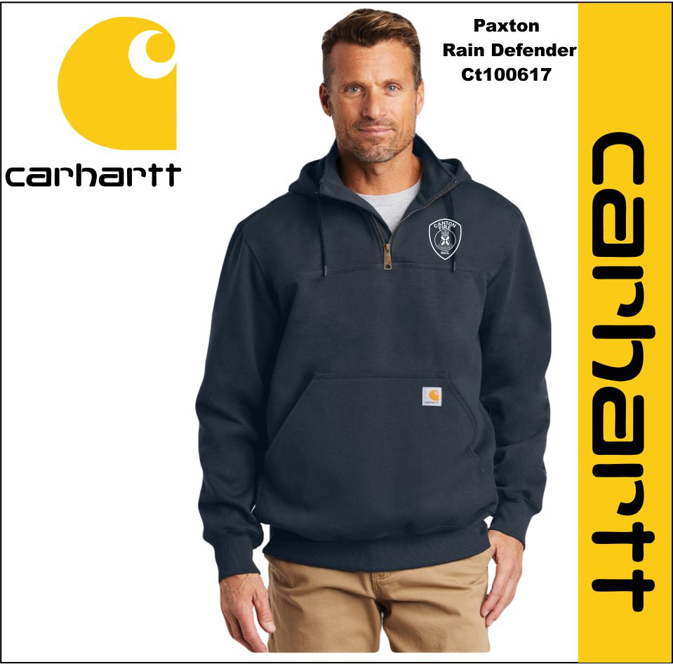 Canton Fire Carhartt Rain Defender 1/4 Zip Ct100617