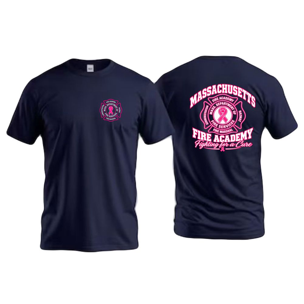 Massachusetts Fire Academy Breast Cancer T-Shirt