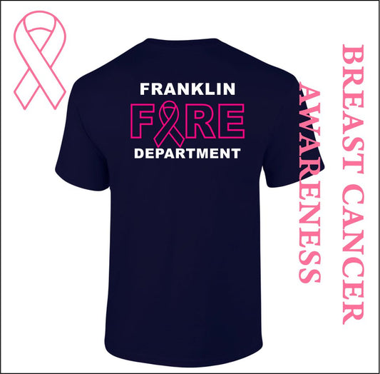 Franklin Fire Men's Breast Cancer Shirts