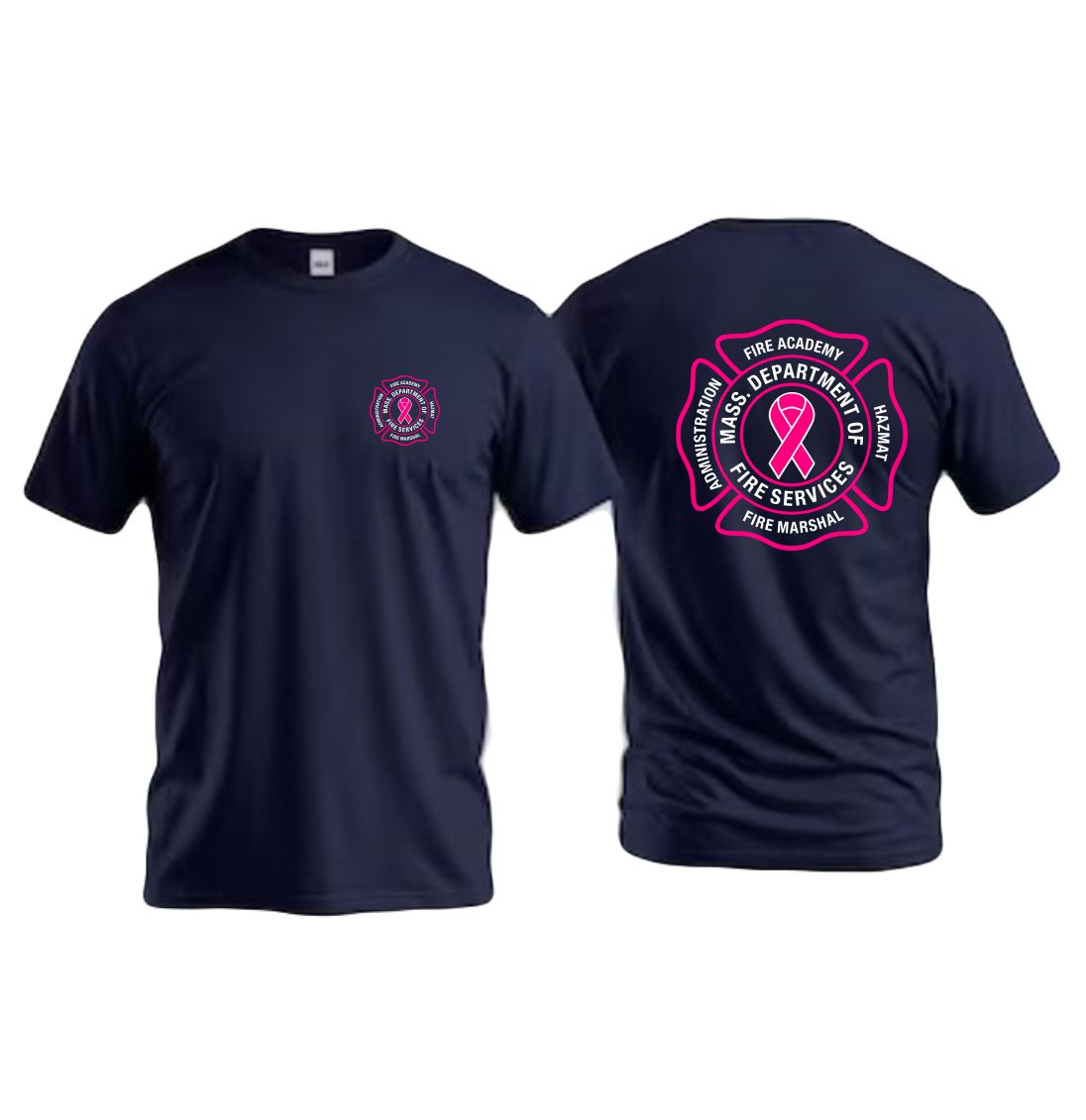Mass Fire Academy Breast Cancer T-Shirt