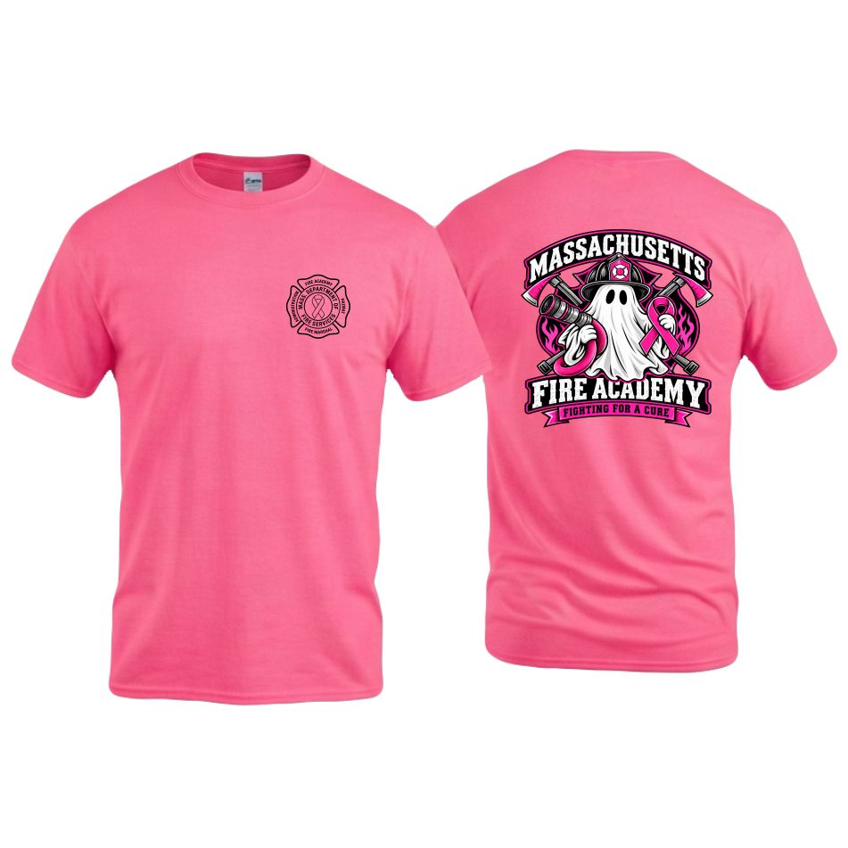 Mass Fire Academy Ghost Breast Cancer Tee