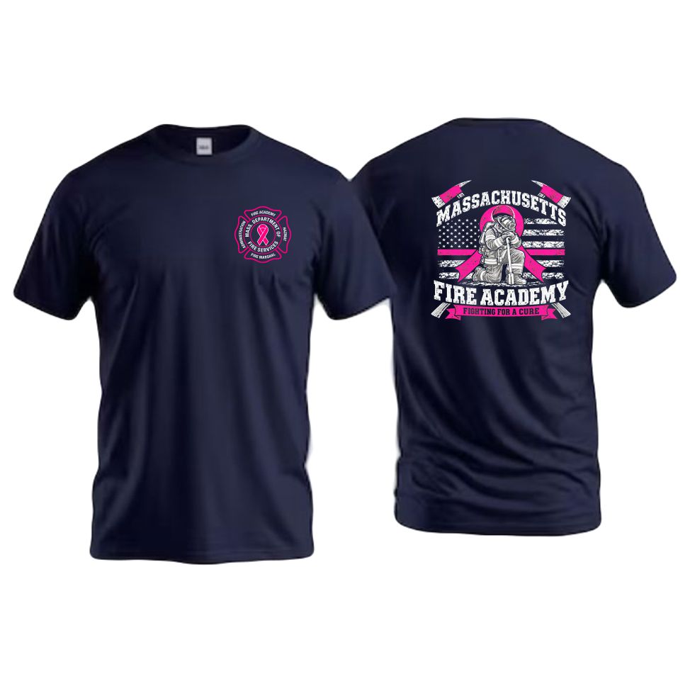 Mass Fire Academy Ghost Breast Cancer Tee