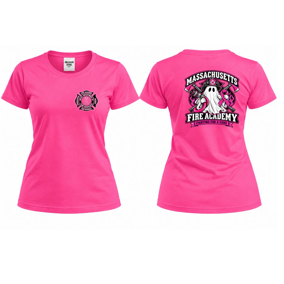 Mass Fire Academy Ghost Breast Cancer Tee