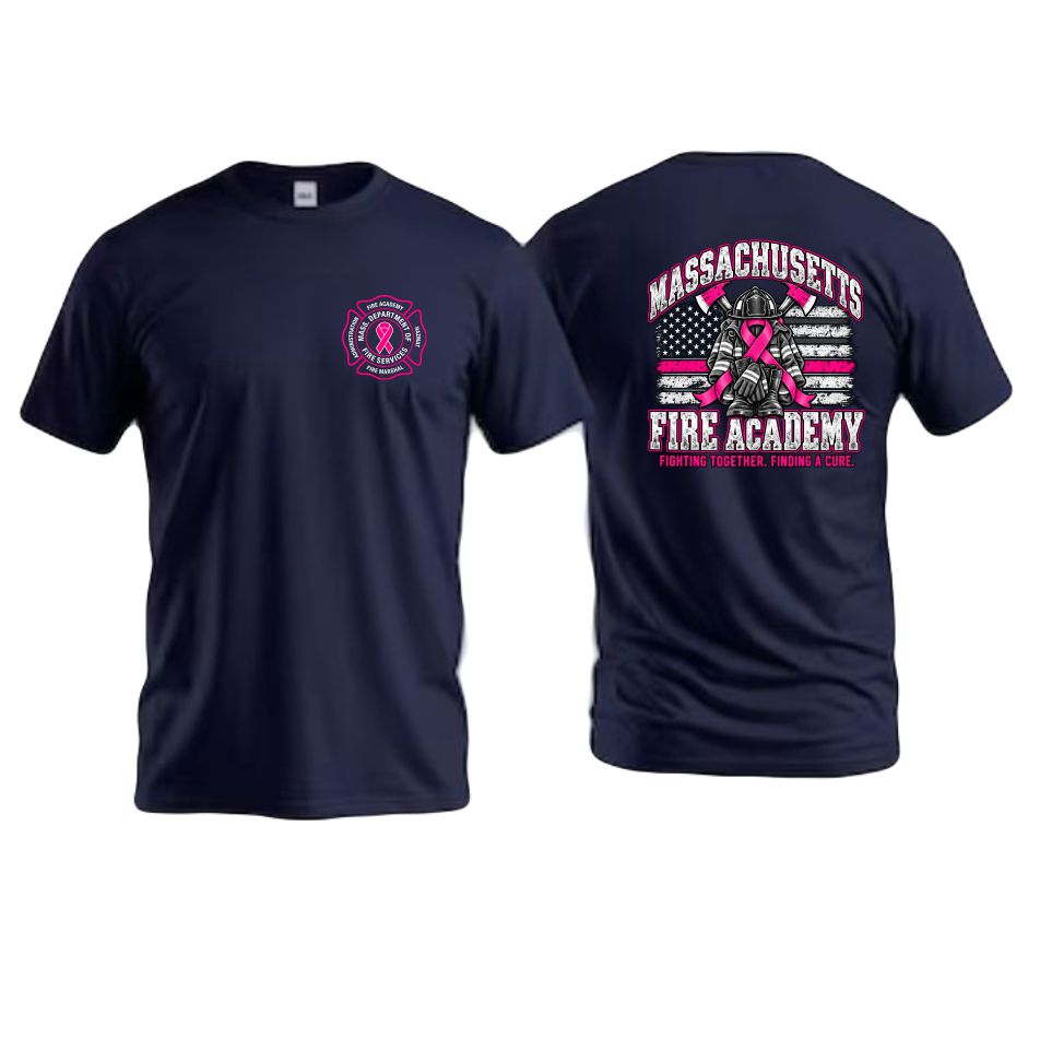 Mass Fire Academy Fire Truck Breast Cancer Tee