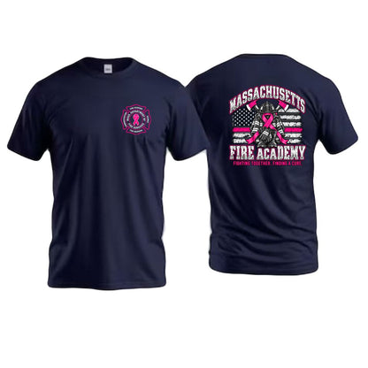 Mass Fire Academy Fire Truck Breast Cancer Tee