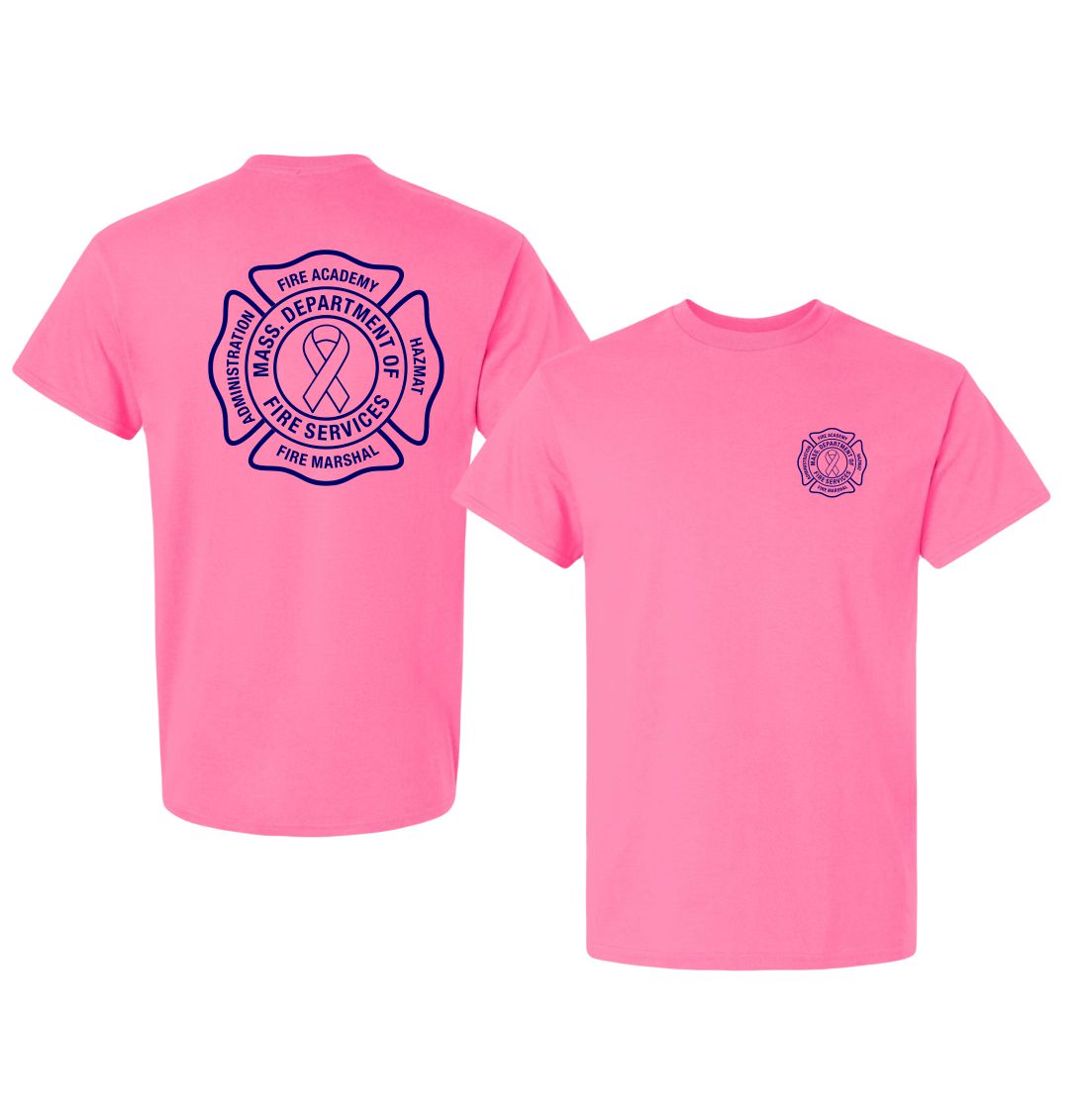 Mass Fire Academy Breast Cancer T-Shirt