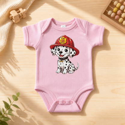 Dalmatian Fire Dog Baby Onesie