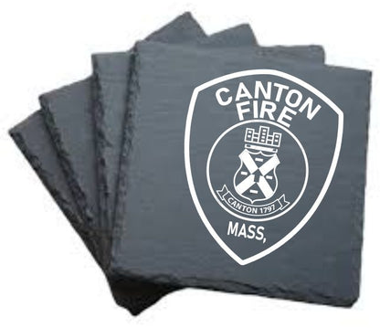 Canton Fire Slate Coasters