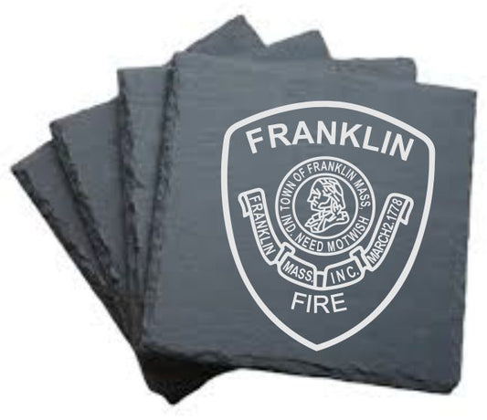 Franklin Fire Slate Coasters