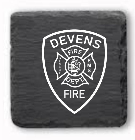 Devens Fire Slate Coasters