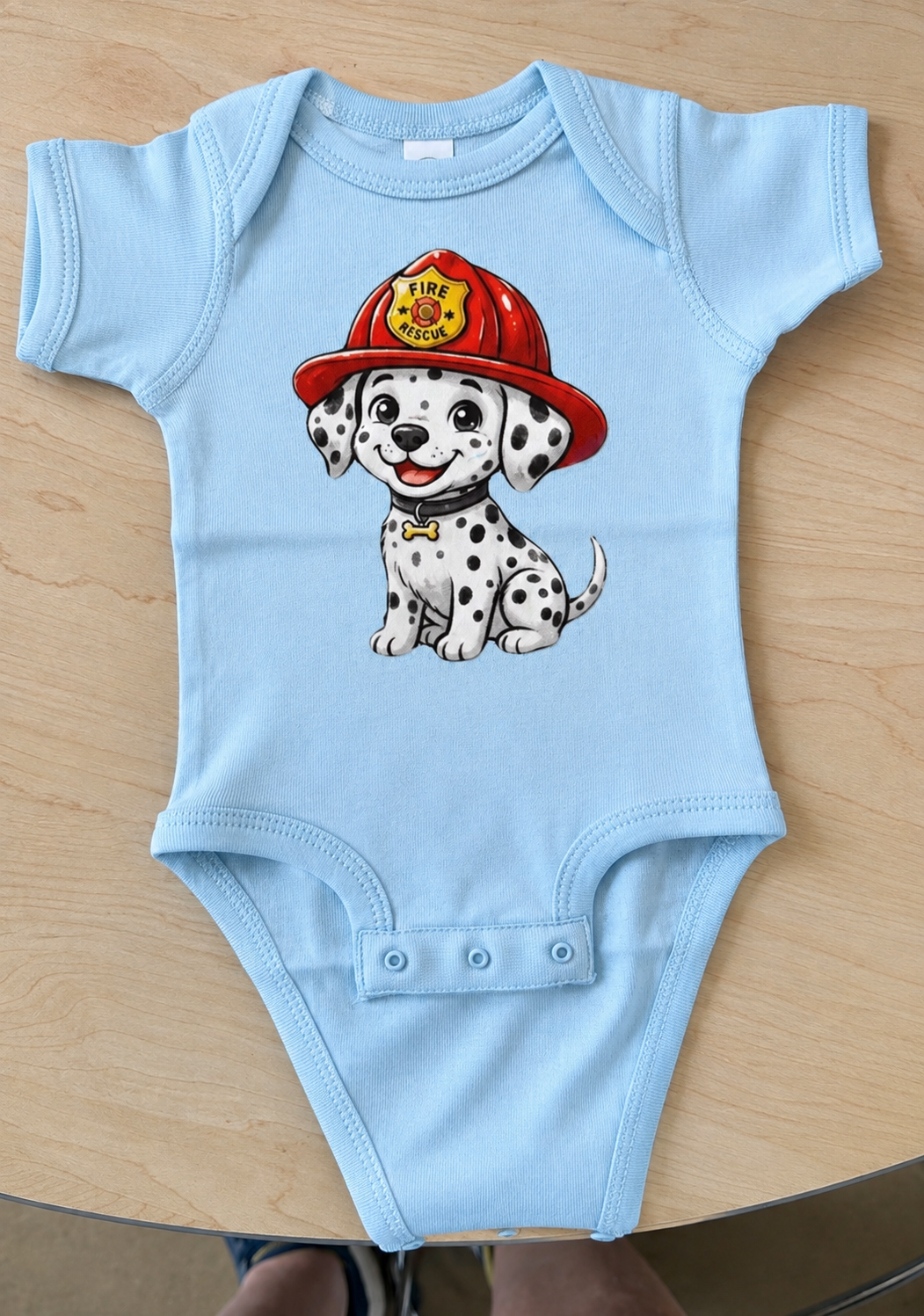 Dalmatian Fire Dog Baby Onesie