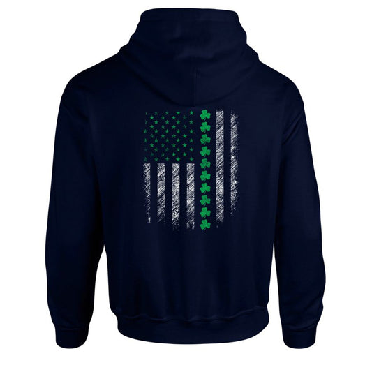 Custom Distressed Shamrock Flag T's & Hoodies