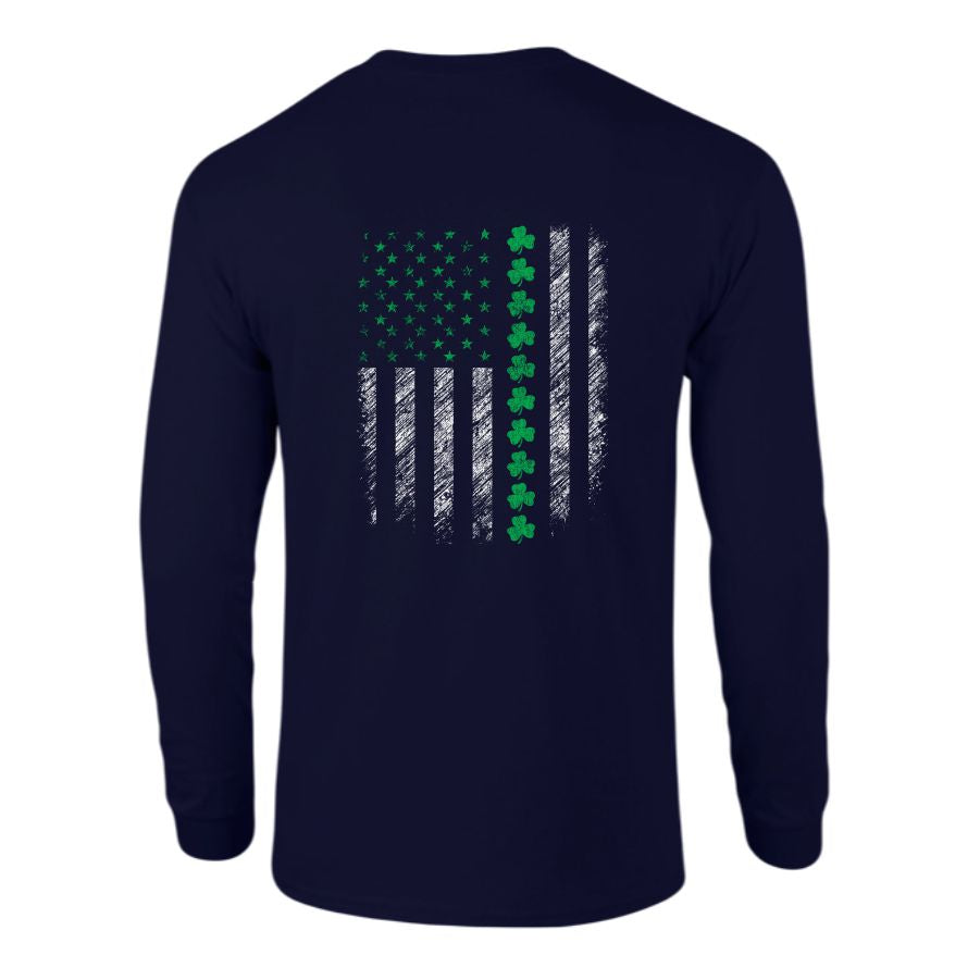 Custom Distressed Shamrock Flag T's & Hoodies
