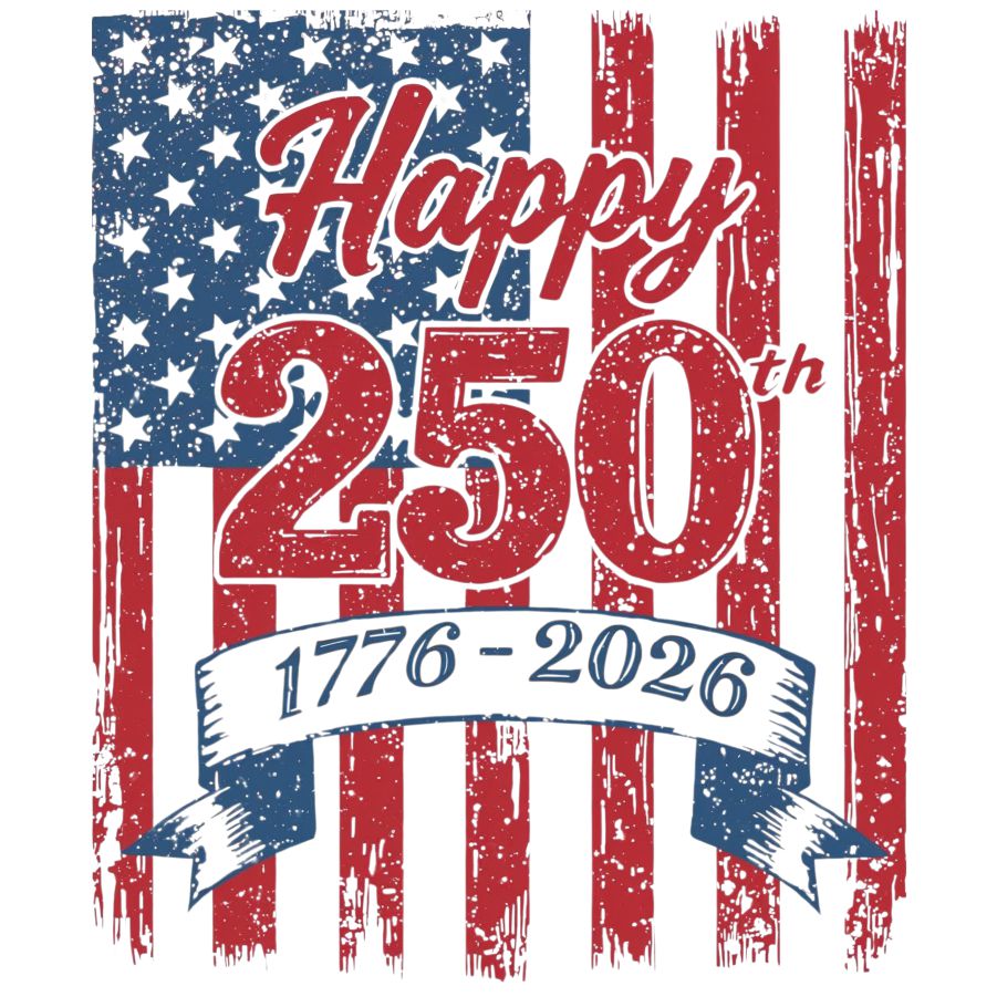 Ladies Bella DISTRESSED 250th V-Neck