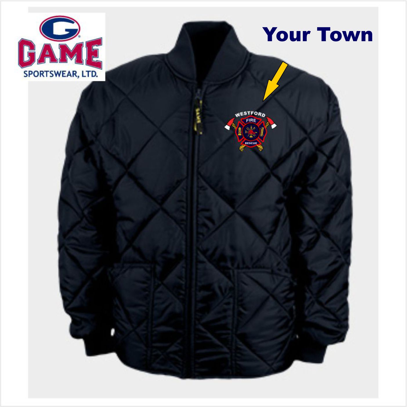 Game Diamond Quilt Jacket
