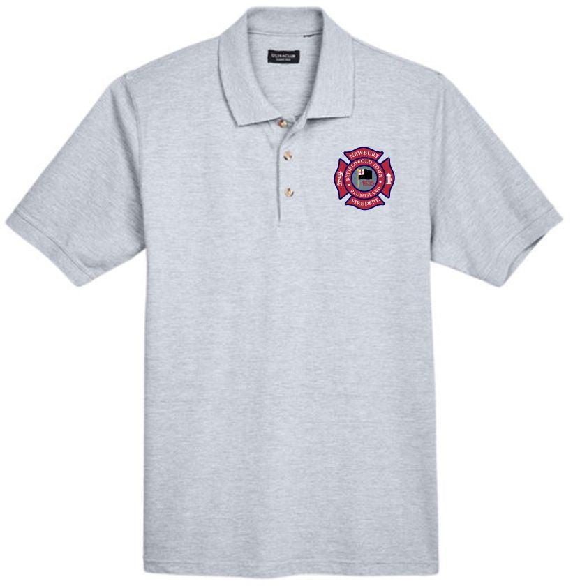 Newbury Fire Breast Cancer Performance Stretch Cotton Polo