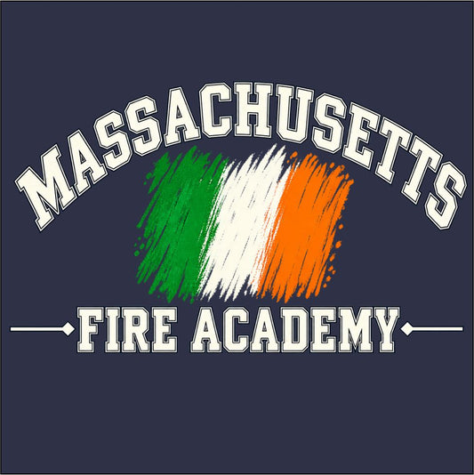 Massachusetts Fire Academy Distressed Irish Flag