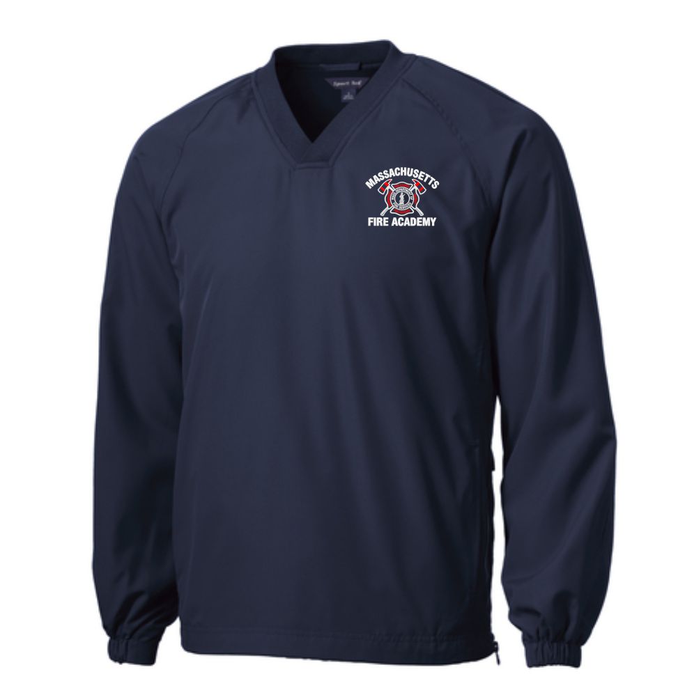 Massachusetts Fire Academy Sport-Tek® V-Neck Raglan Wind Shirt