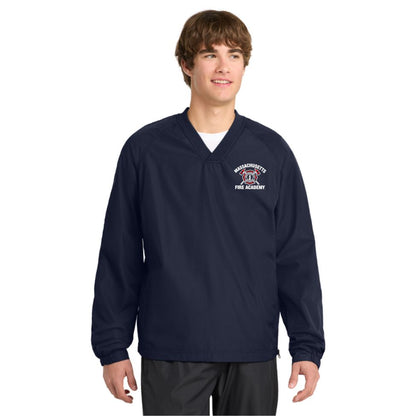 Massachusetts Fire Academy Sport-Tek® V-Neck Raglan Wind Shirt