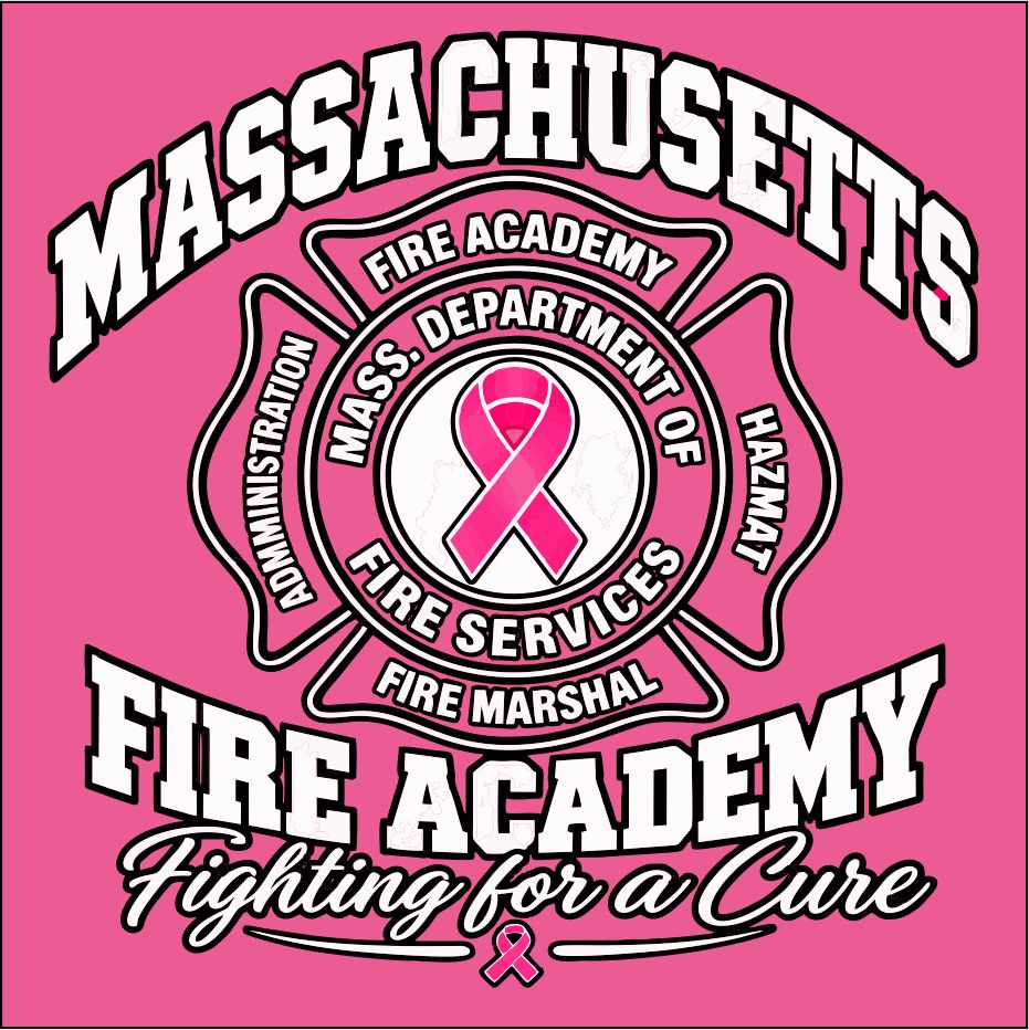 Massachusetts Fire Academy Breast Cancer T-Shirt