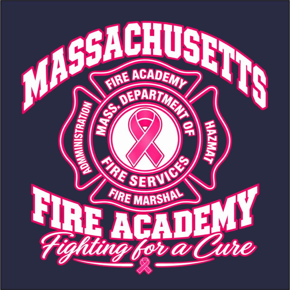 Massachusetts Fire Academy Breast Cancer T-Shirt