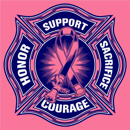 Mass Fire Academy Maltese Cross Breast Cancer Tee (Copy)