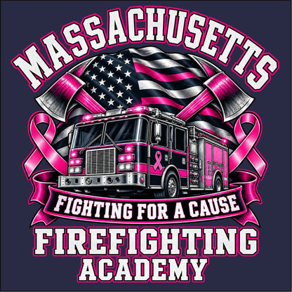Mass Fire Academy Fire Truck Breast Cancer Tee