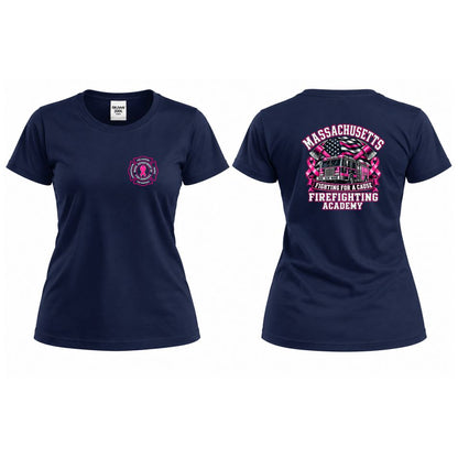 Mass Fire Academy Fire Truck Breast Cancer Tee