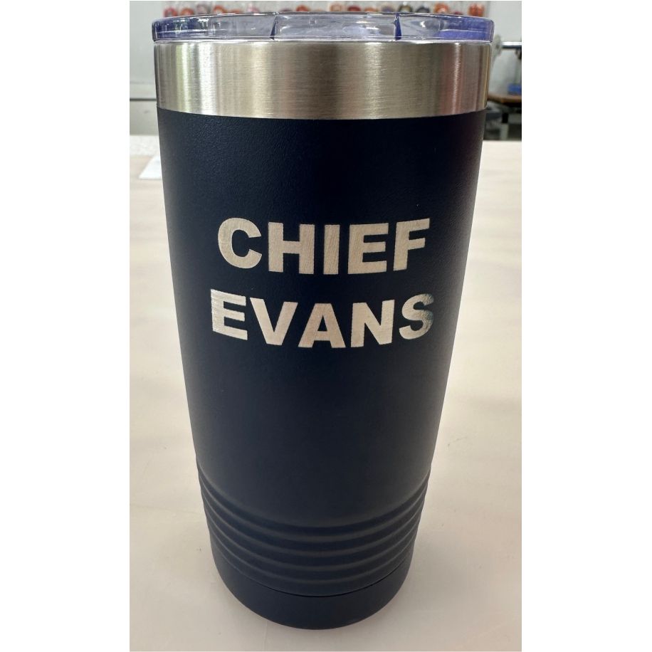 Personalized Laser Marked 16oz Tumbler w/slide lid