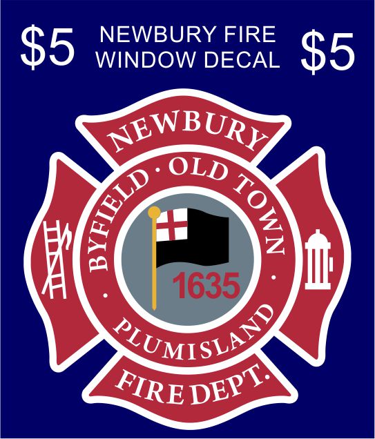 Newbury Fire Window Decal