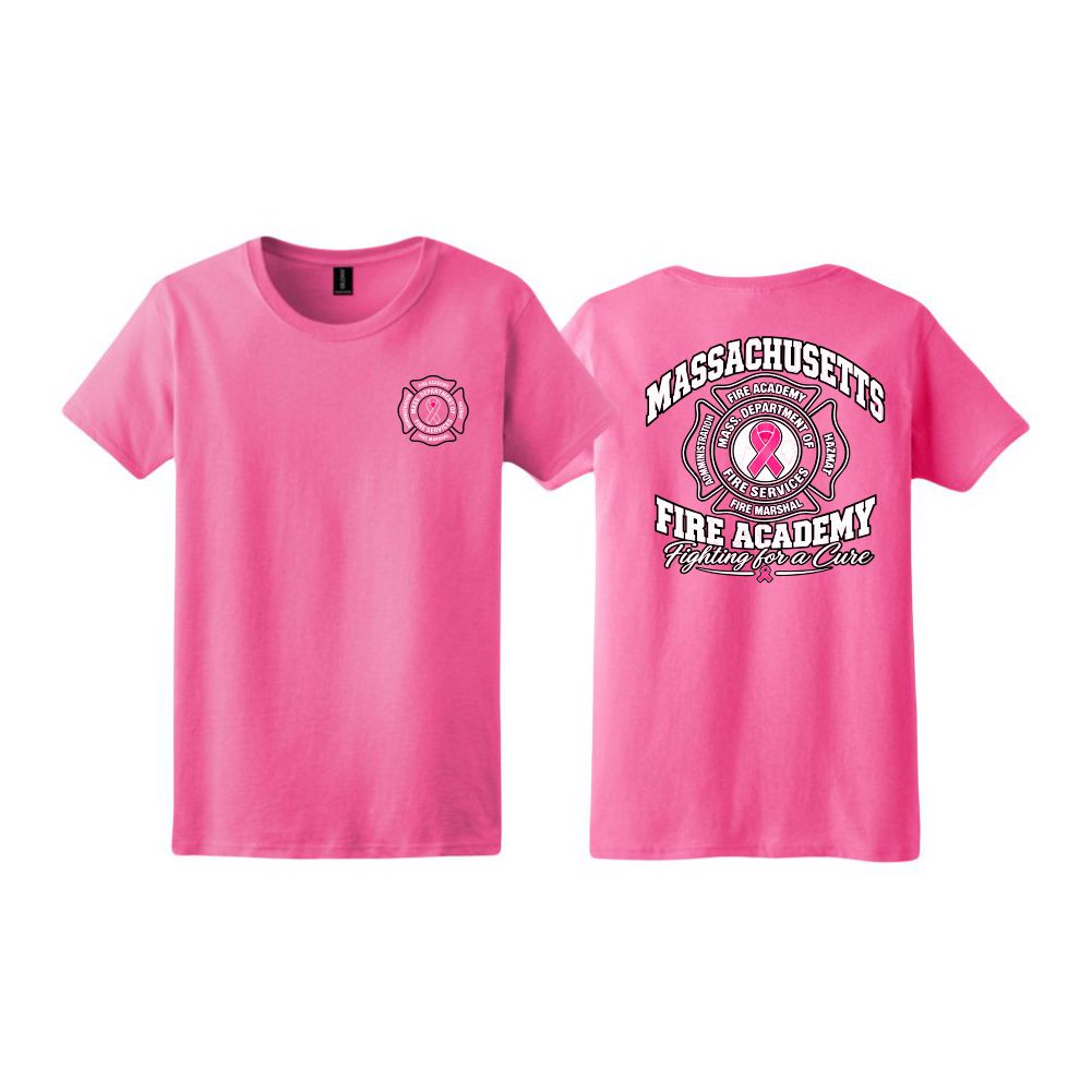 Massachusetts Fire Academy Breast Cancer T-Shirt